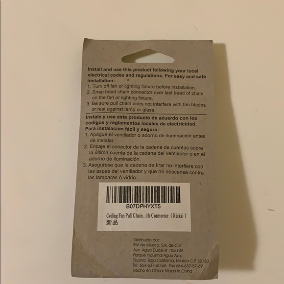 Light and fan pull chain set - Picture 2 of 2